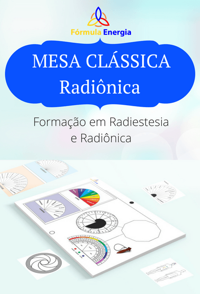 Capa Mesa Clássica Radiônica - Formação em Radiestesia